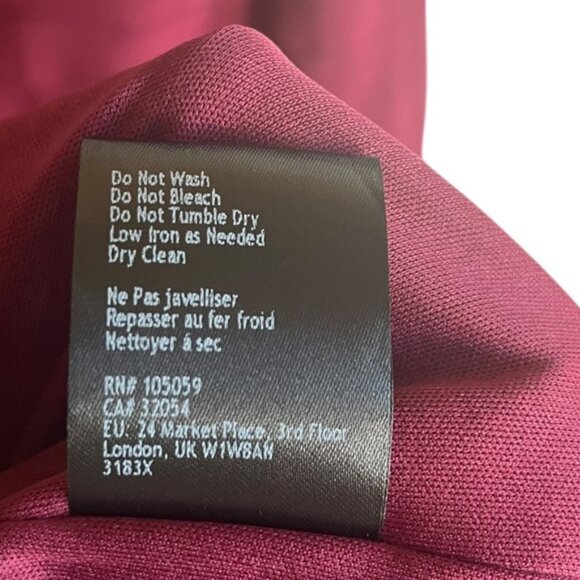 BHLDN Deep Red Evening Dress Size 16 Wine Holiday Formal - Picture 14 of 15